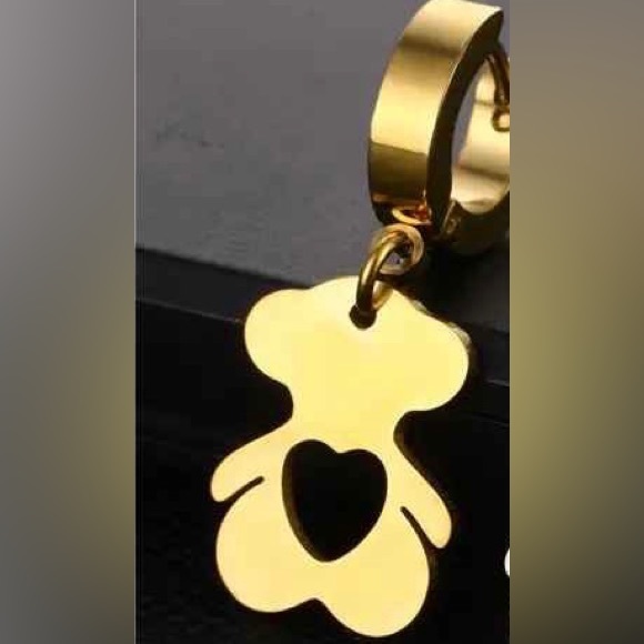 Jewelry - Titanium Steel Bear Earrings